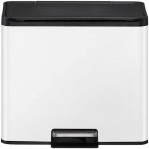 EKO - Essential 2 Recycler pedaalemmer 20+9 ltr, EKO - Steel Polypropylene - wit