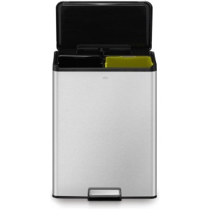 EKO - Essential Recycler pedaalemmer 20+20 ltr, EKO - Stainless steel - mat RVS