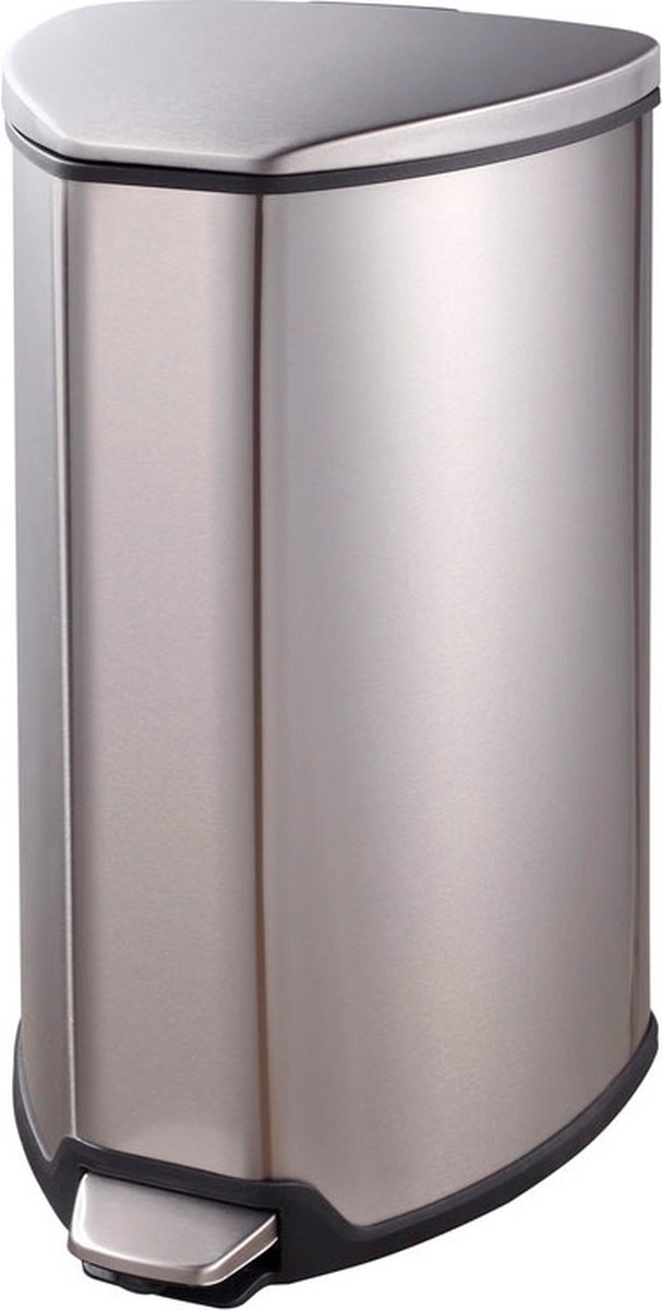 EKO - Grace pedaalemmer 15 liter - Stainless steel Plastic - mat RVS - Prullenbak