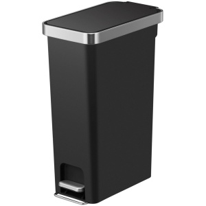 EKO - Hana Slim pedaalemmer 40 liter - Plastic - Zwart - Prullenbak