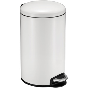 EKO - Maggey pedaalemmer 20 liter - Stainless steel Polypropyleen - wit - Prullenbak