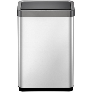 EKO - Mirage X Sensor Recycler Bin 20+20 liter - Stainless steel - mat RVS - Prullenbak