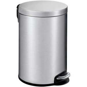 EKO - Serene pedaalemmer 12 liter - Stainless steel Plastic - mat RVS - Prullenbak