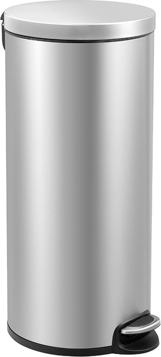 EKO - Serene pedaalemmer 30 liter - Stainless steel Plastic - mat RVS - Prullenbak
