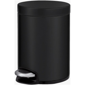 EKO - Serene pedaalemmer 5 liter - Steel Plastic - mat zwart - Prullenbak