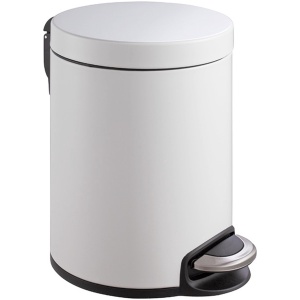 EKO - Serene pedaalemmer 5 liter - Steel Plastic - wit - Prullenbak