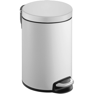 EKO - Serene pedaalemmer 8 liter - Steel Plastic - wit - Prullenbak