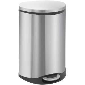 EKO - Shell Bin pedaalemmer 50 liter - Stainless steel Plastic - mat RVS - Prullenbak