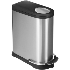 EKO - Viva pedaalemmer 40 liter - Stainless steel Plastic - mat RVS - Prullenbak