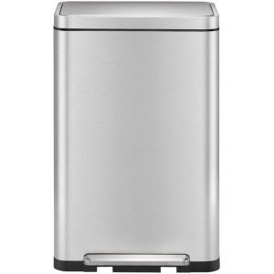 EKO - X-Cube pedaalemmer 30 liter - Stainless steel Polypropylene - mat RVS - Prullenbak