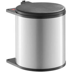 Hailo Inbouw Prullenbak - 15 l - Zilvergrijs / Zwart