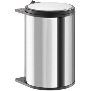 Hailo Inbouw Prullenbak - 20 l - RVS - Zwart