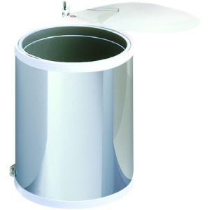Hailo Mono Inbouw Prullenbak - 15 l - RVS - Wit