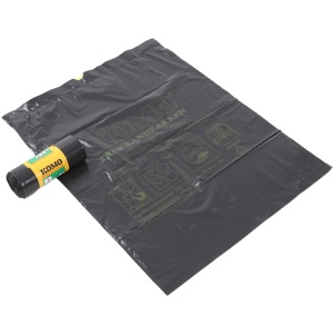 KOMO vuilniszakken met trekband 60 liter grijs 60x80cm 43 my - Doos 20 rol à 15 stuks