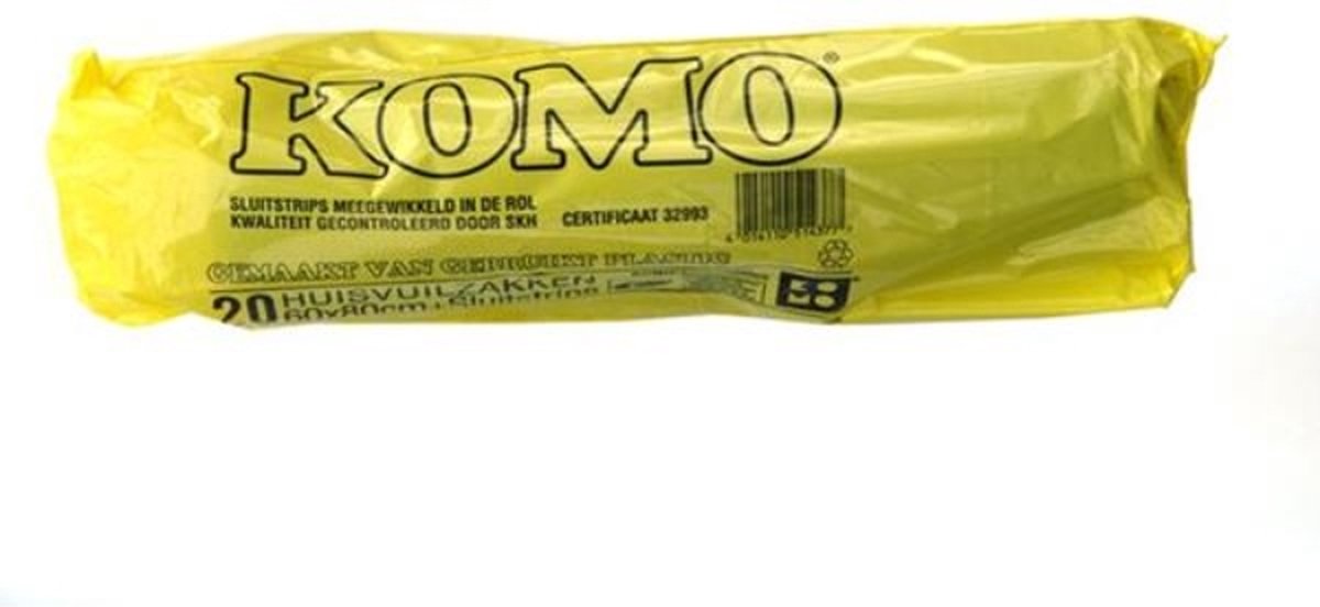 Komo afvalzakken 60L 20st 60x80cm