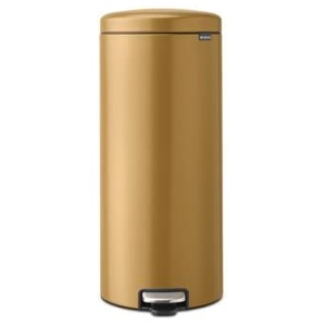 NewIcon pedaalemmer 30 liter met kunststof binnenemmer - Warm Gold