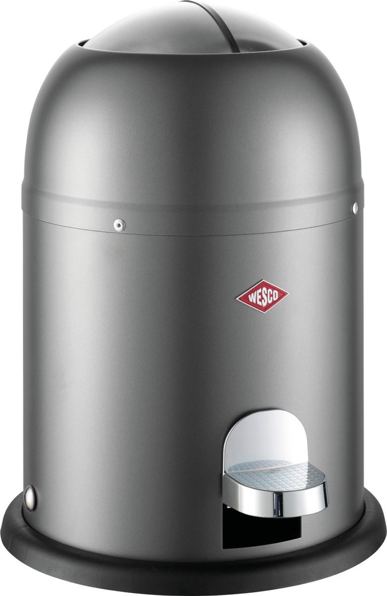 Pedaalemmer - Mini Master -Grafiet mat - Wesco - afvalvolume 6 L