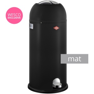 Prullenbak - Wesco Kickmaster Maxi Pedaalemmer - 40 l - Mat Zwart