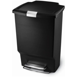 Simplehuman Rectangular Prullenbak - Plastic - 45 l - Zwart