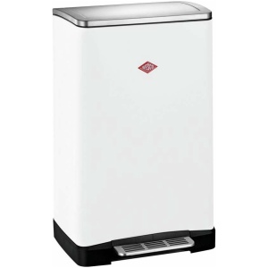 Wesco Big Double Pedaalemmer - 36 liter - 2 vakken - Mat Wit - 2x 18 Liter
