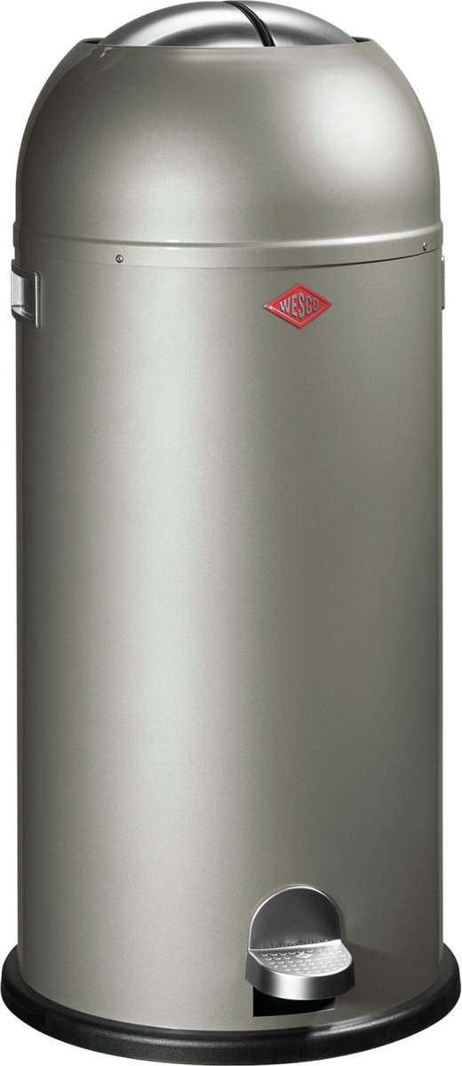 Wesco Kickmaster Maxi Pedaalemmer - 40 liter - Nieuw zilver
