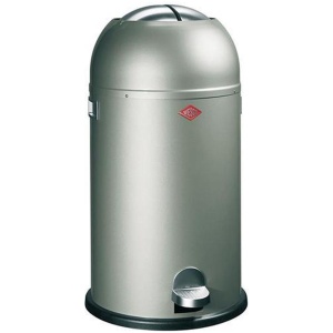 Wesco Kickmaster Pedaalemmer - 33 l - Nieuw zilver