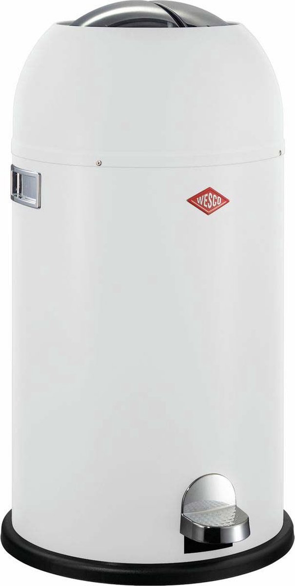 Wesco Kickmaster Pedaalemmer - 33 liter - Wit mat