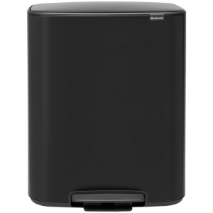 Brabantia Bo Pedal Bin 2 x 30 Liter Matt Black