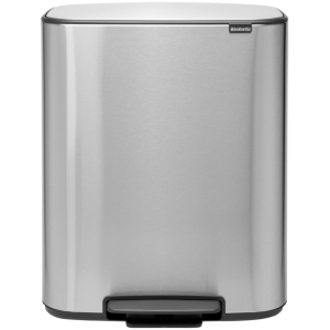 Brabantia Bo Pedal Bin 2 x 30 Liter Rvs Fingerprint Proof