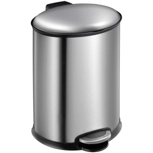 EKO - Ellipse pedaalemmer 12 liter - Stainless steel Plastic - mat RVS - Prullenbak