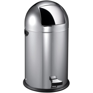 EKO - Kickcan 40 liter - Stainless steel - mat RVS - Prullenbak