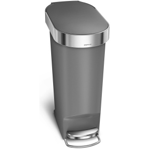 Simplehuman Prullenbak Slim - 40 l - Grijs