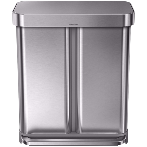 Simplehuman Rectangular Liner Pocket 24 + 34 Liter Rvs