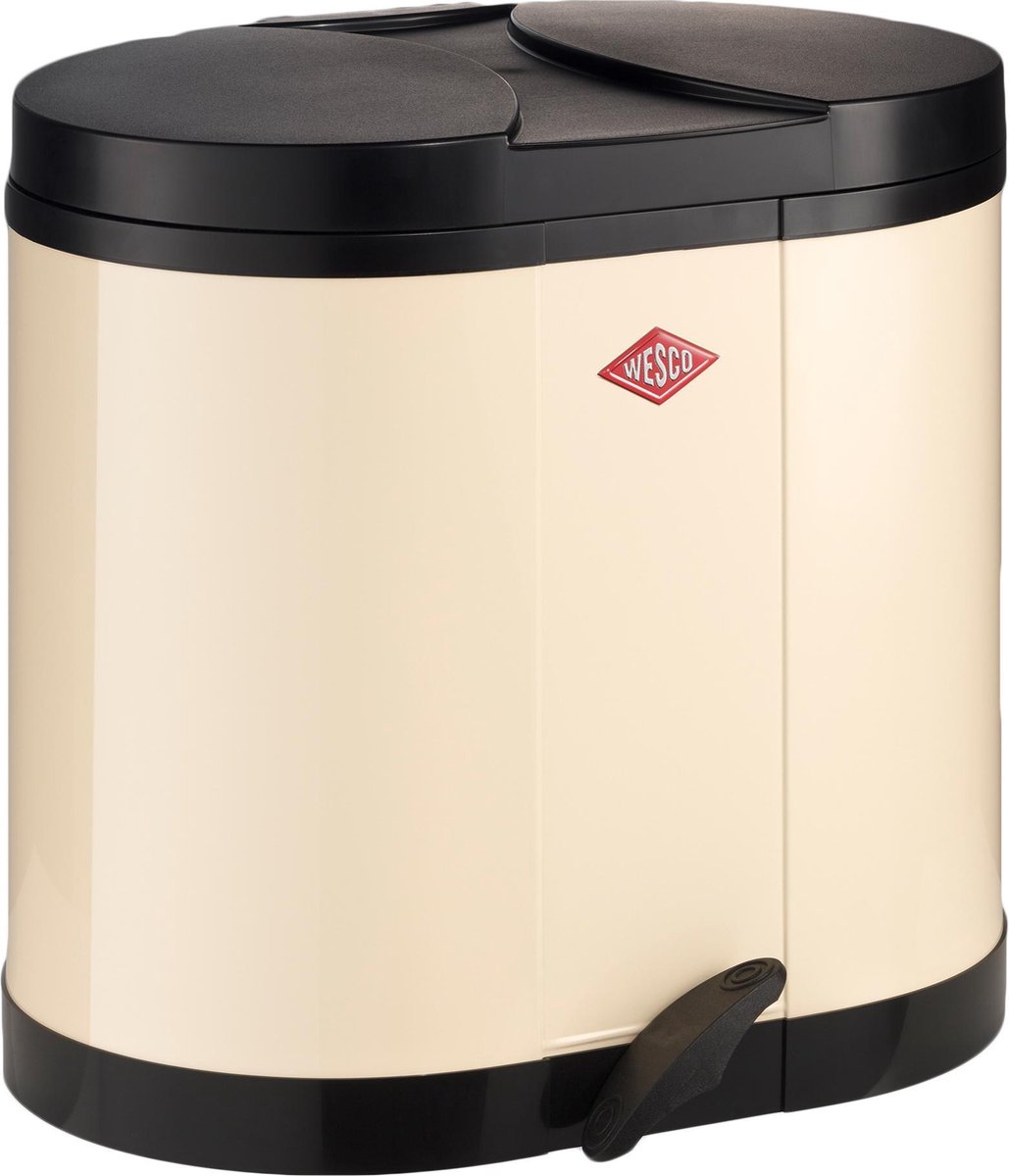 Wesco Double Bin 170 Prullenbak - 2x15 l - Amandel