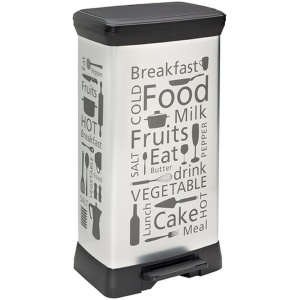 Curver Decobin Pedaalemmer - 50 l - Multi - Grijs
