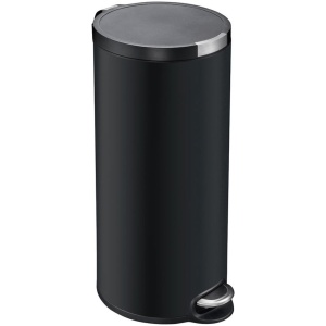 EKO - Artistic pedaalemmer 30 liter - Stainless steel Plastic - mat zwart - Prullenbak