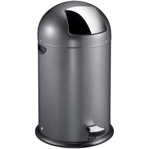 EKO - Kickcan 40 liter - Steel - donkergrijs - Prullenbak