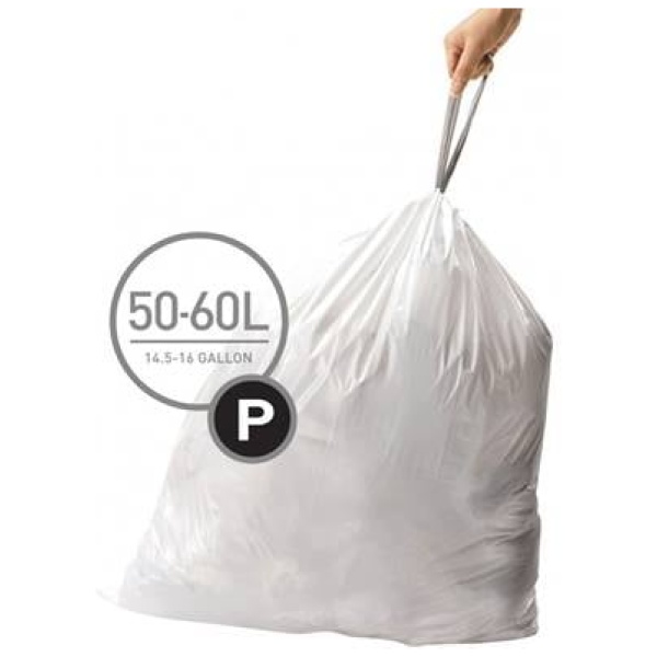 Simplehuman Code P Afvalzakken 50-60 Liter - 20 zakken