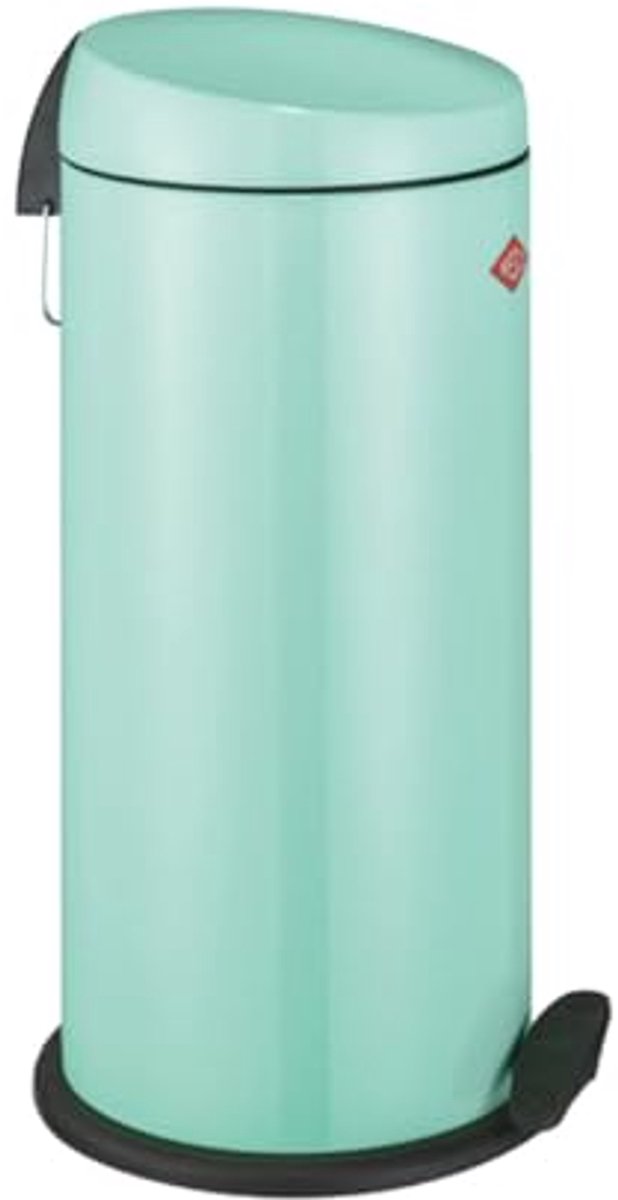 Wesco klassieke pedaalafvalverzamelaar CAPBOY MAXI in de kleur mint, gepoedercoat plaatstaal, metalen inzetstuk met 22 liter inhoud, kunststof voettrede