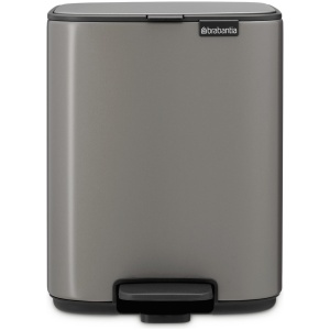 Brabantia Bo Pedaalemmer - 7 l - Platinum