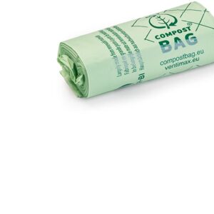 Composteerbare afvalzakjes - 10L - Biologisch afbreekbaar - Europees gecertificeerd / Bio Afvalzak / Compostzak / Afvalzak / Vuilniszak