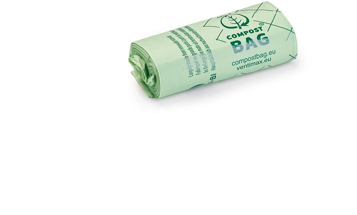 Composteerbare afvalzakjes - 10L - Biologisch afbreekbaar - Europees gecertificeerd / Bio Afvalzak / Compostzak / Afvalzak / Vuilniszak