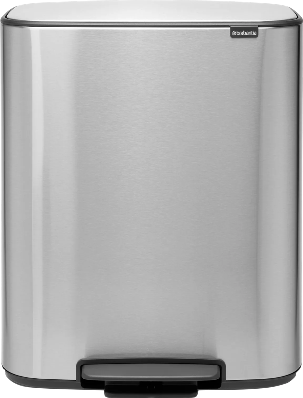 Brabantia Bo Pedal Bin 2 x 30 Liter Rvs Fingerprint Proof