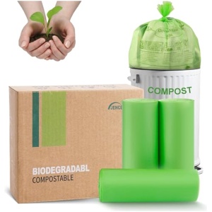 Composteerbare Vuilniszakken 20L - 100% Biologisch Afbreekbaar, Extra Dikke Bio-afvalzakken