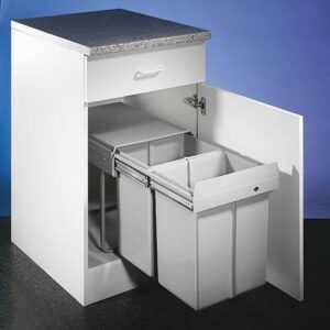 Inbouw Prullenbak Wesco Double 40 liter