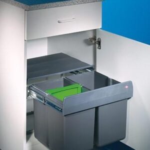 Inbouw Prullenbak Wesco Trio Shorty 31 liter