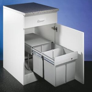 Prullenbak Wesco Double 32 liter