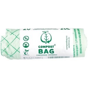afvalzakjes 20 liter - compostbags - biobags - composteerbare afvalzakjes - gft afvalzakjes