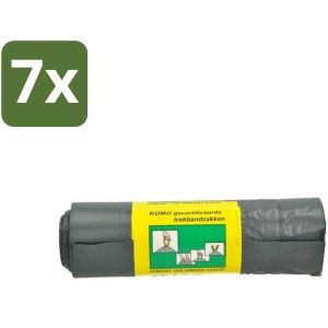 Komo Vuilniszakken Trekband 60L 15 stuks per verpakking - Bulkverpakking - 7 stuks