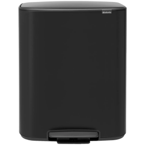 Brabantia Bo Pedal Bin 2 x 30 Liter Matt Black